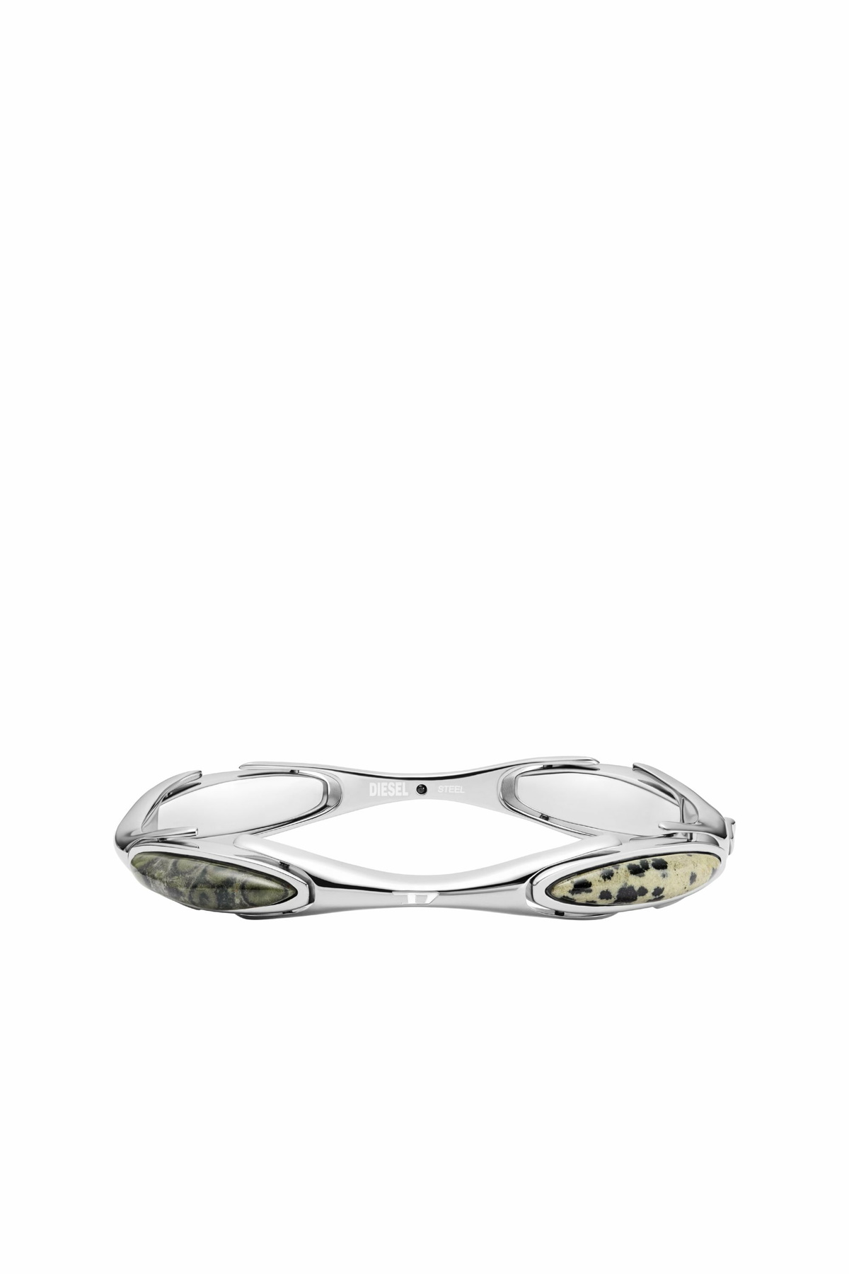 Diesel Stainless Steel Bangle Bracelet - Bracelets - Unisex - Silver
