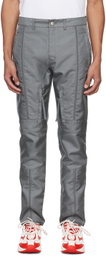 KANGHYUK Gray Lock Stitched Trousers