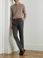 Kingsman - Wade Merino Wool and Cashmere-Blend Polo Shirt - Neutrals