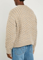Axel Arigato Nolan Cable-knit Wool-blend Jumper Beige