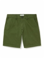 Mr P. - Straight-Leg Cotton-Twill Shorts - Green