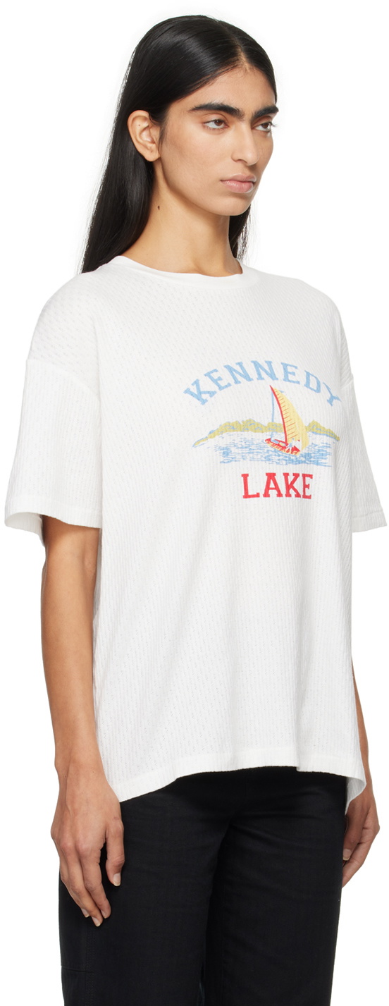 Bode White 'Kennedy Lake' T-shirt Bode