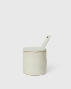 Ferm Living Flow Jar With Spoon White Tableware