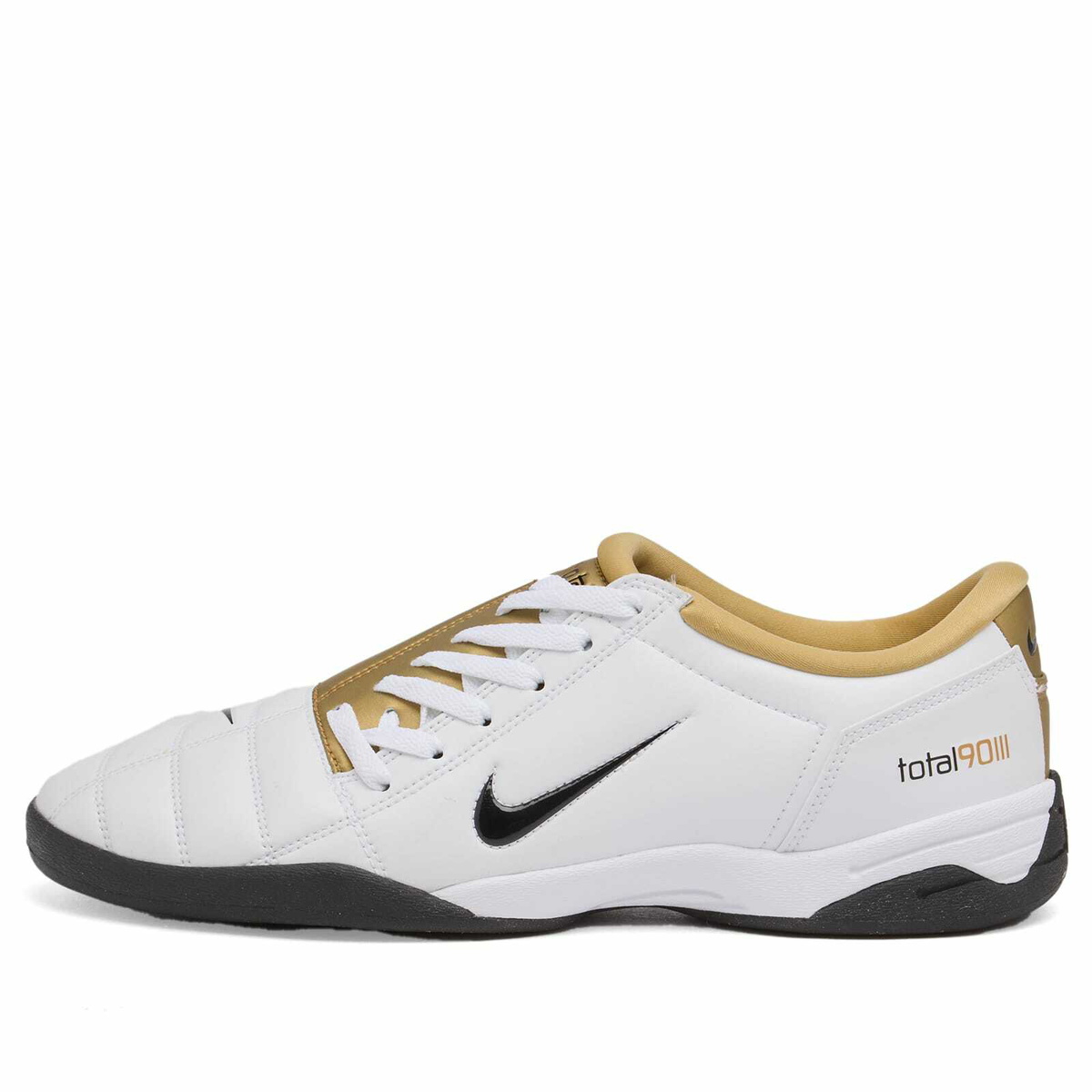 Nike T90 SP Sneaker in White/Black/Gold