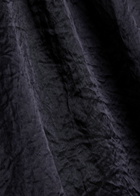 Eileen Fisher Crinkled Satin top Dark Blue