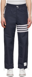 Thom Browne Navy 4-Bar Lounge Pants