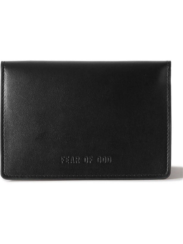 Photo: Fear of God - Logo-Debossed Leather Passport Cover