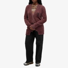 Aries Women's Oversized Chenille Knit Cardigan in Brown