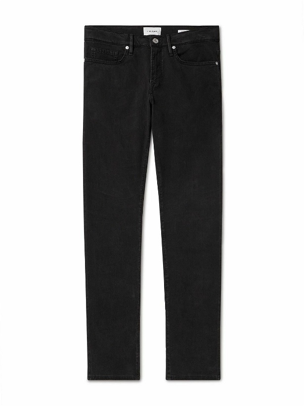 Photo: FRAME - L'Homme Slim-Fit Stretch Lyocell-Blend Trousers - Black