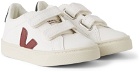 Veja Baby White & Red Esplar Sneakers