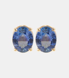 Shay Jewelry 18kt rose gold earrings with blue sapphires