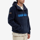 Napapijri Men's Teide Popover Fleece Hoody in Marine