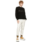 Alexander McQueen Black Embroidered Logo Sweatshirt