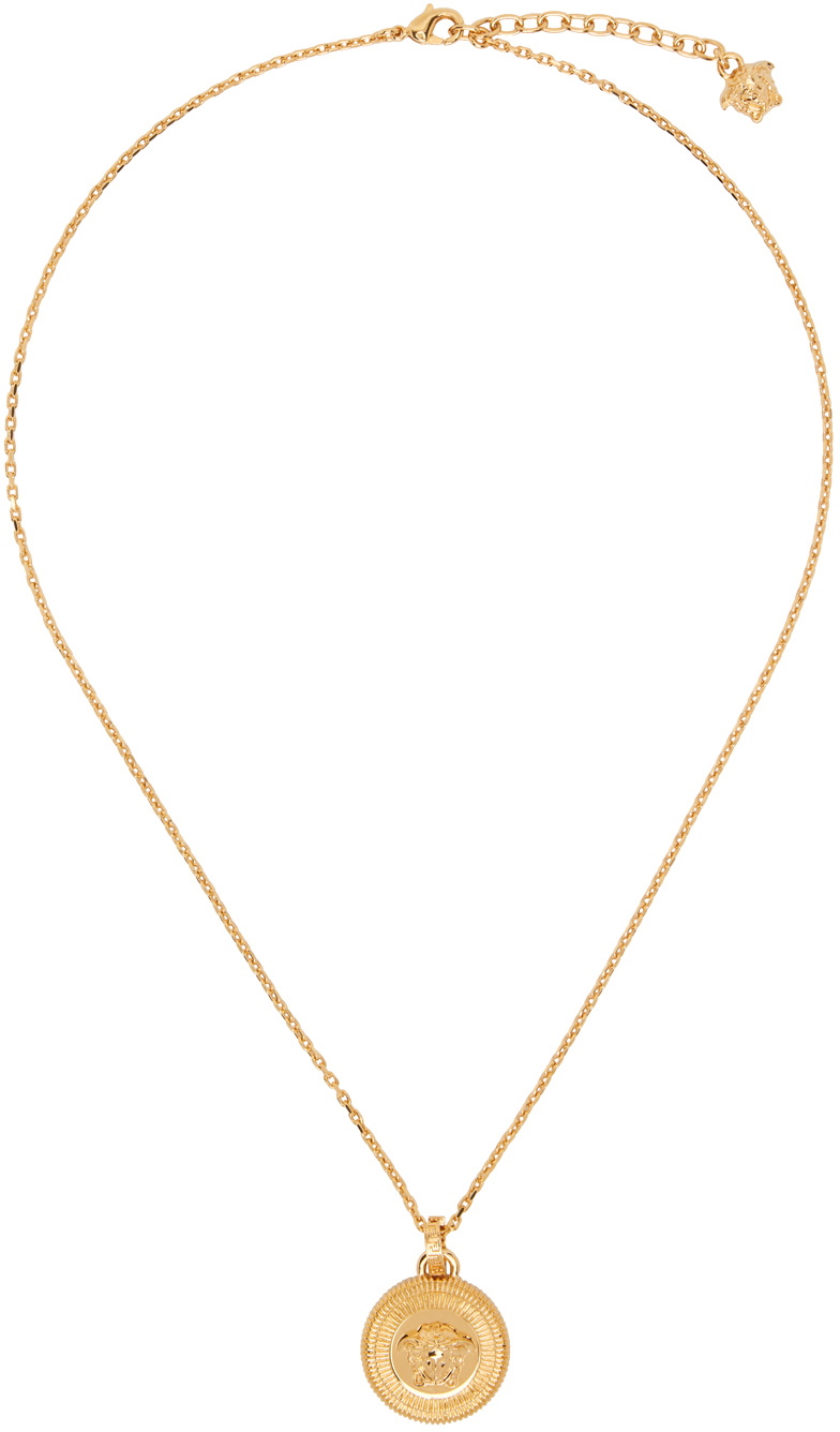 Versace Gold Logo Necklace Versace