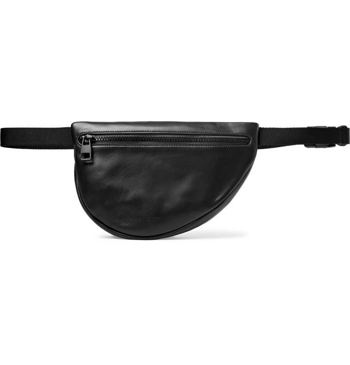 Photo: Alexander McQueen - Leather Belt Bag - Black