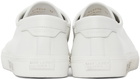 Saint Laurent White Leather Malibu Sneakers