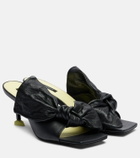 Givenchy Boudoir Bow leather mules