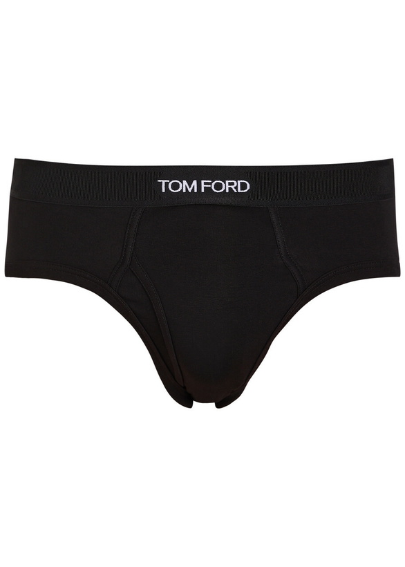 Photo: Tom Ford Stretch-cotton Briefs Black
