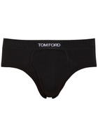 Tom Ford Stretch-cotton Briefs Black