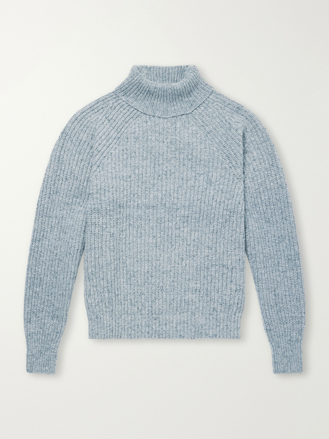 Inis Meáin - Boatbuilder Ribbed Cashmere Sweater - Blue