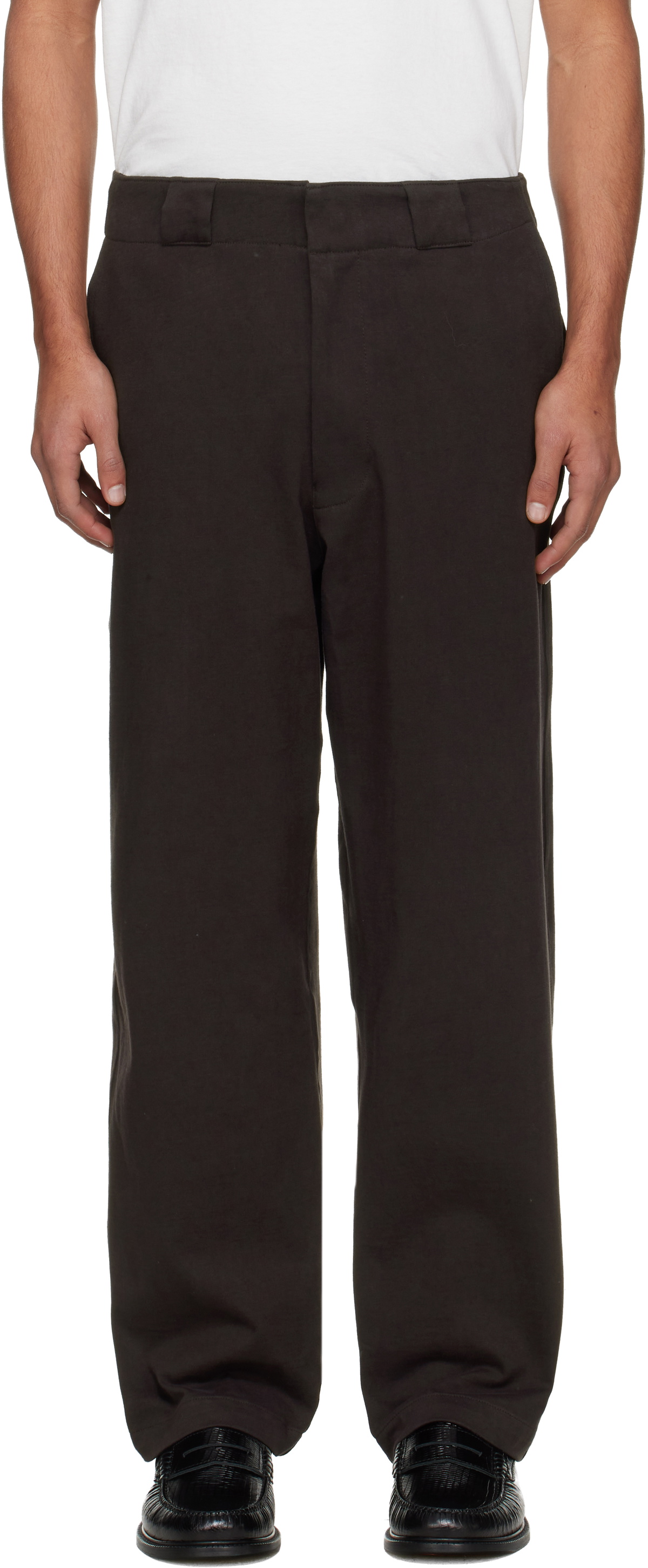 Lady White Co. Brown Jersey Trousers