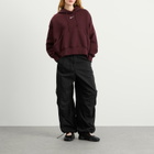 Nike Women's Phoenix Fleece Oversized Hoodie in Burgundy/Sail