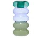 Maison Balzac Grande Pauline Candleholder in Teal/Azure/Mint
