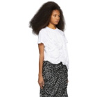 Chika Kisada White Ruffled and Shirred T-Shirt