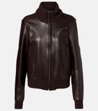 Proenza Schouler Elenora wool-trimmed leather jacket