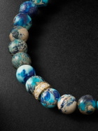 Sydney Evan - 14-Karat Gold, Diamond and Jasper Beaded Bracelet