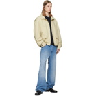 Calvin Klein Collection Beige Donald Bomber Jacket
