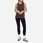 Stylerunner Women's Double Kick Tank Vest Top in Sepia