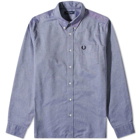 Fred Perry Authentic Men's Oxford Shirt in Mid Blue