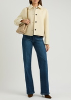 Harris Wharf London Panelled Wool Jacket Off White