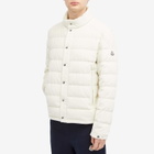 Moncler Men's Rochebrune Corduroy Padded Jacket in White