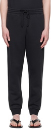 SKIMS Black Fleece Lounge Tapered Sweatpants