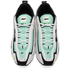 MSGM White and Green Fila Edition Low-Top Sneakers