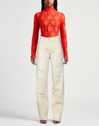 Heron Preston Womens Jeans in Beige