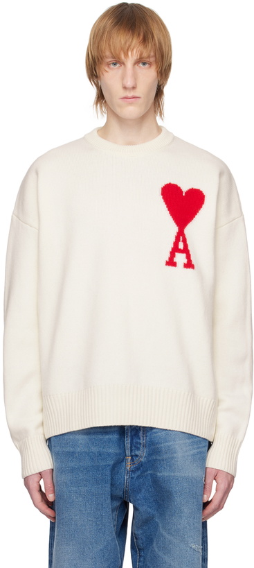 Photo: AMI Paris Off-White Ami De Cœur Sweater