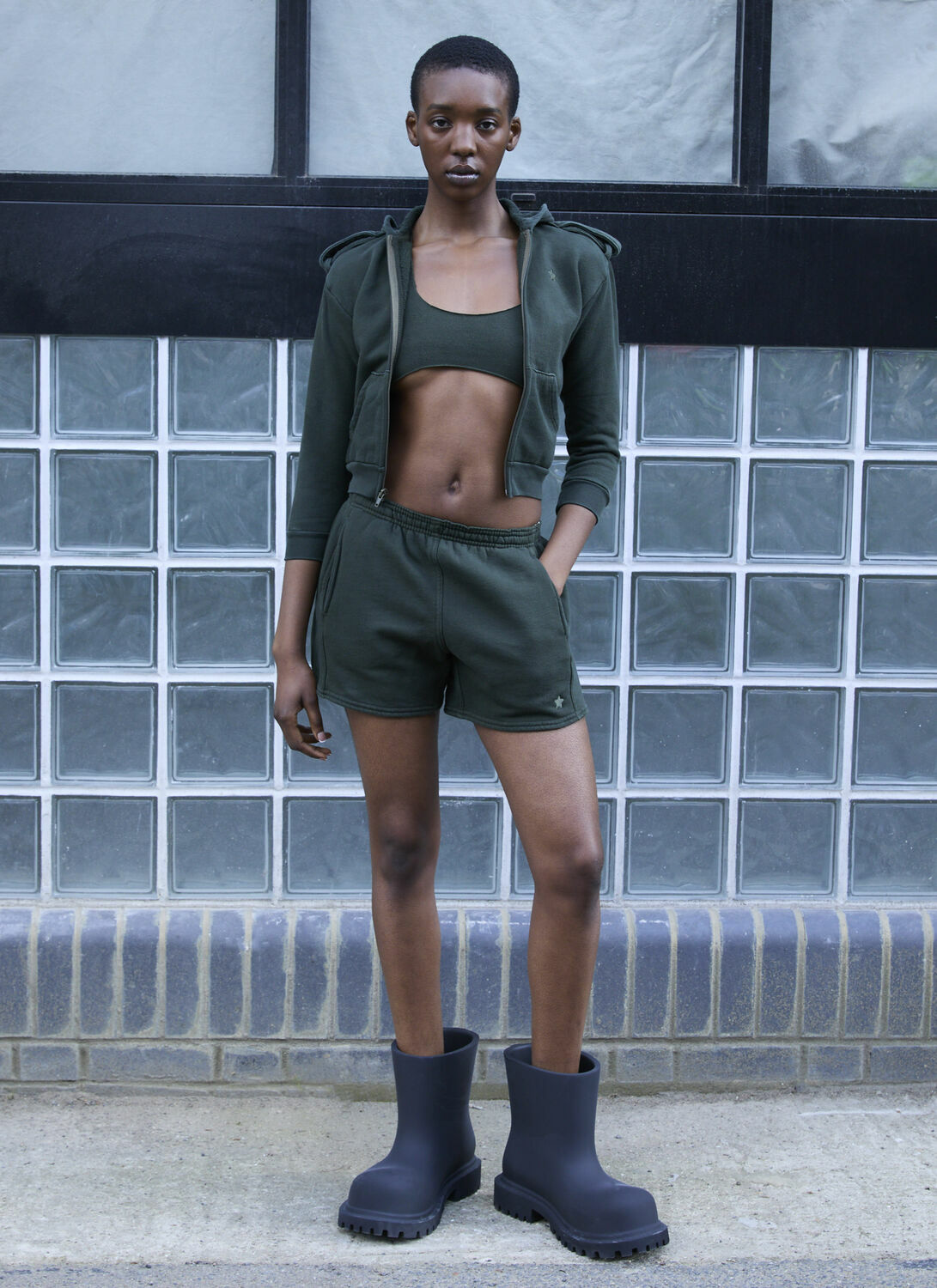 GREG ROSS Raw Cut Bra Top