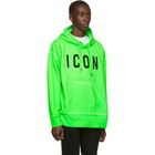 Dsquared2 Green Fade Dyed Icon Hoodie