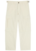 Vowels Zip off Wool-blend Cargo Trousers Off White