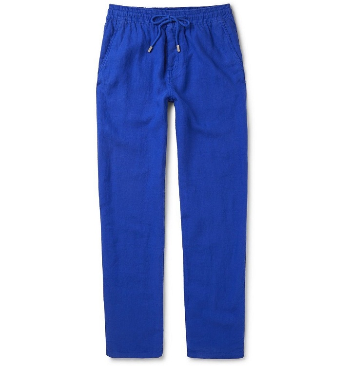 Photo: Vilebrequin - Pacha Linen Drawstring Trousers - Men - Blue