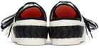 both White & Black Tyres Multilaced Sneakers