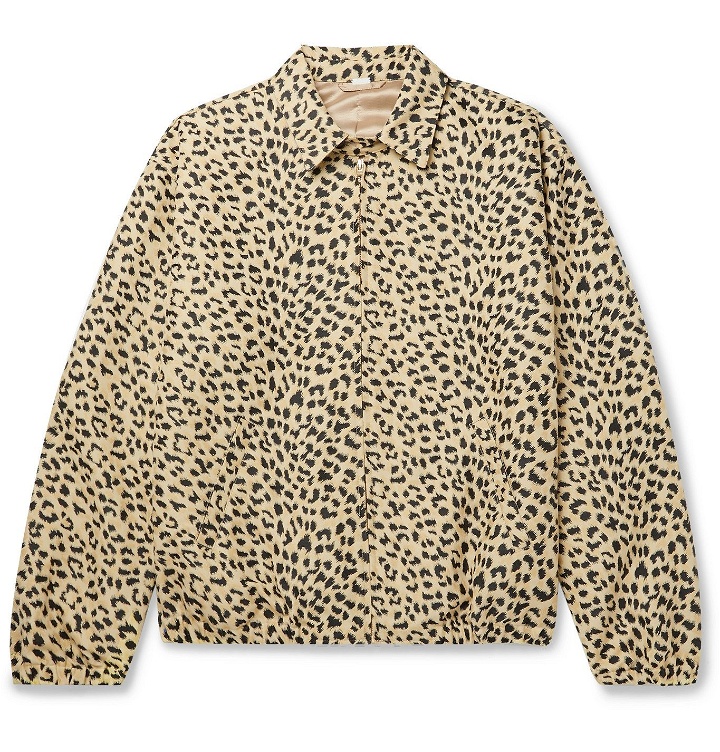Photo: Gucci - Leopard-Jacquard Cotton-Blend Bomber Jacket - Neutrals