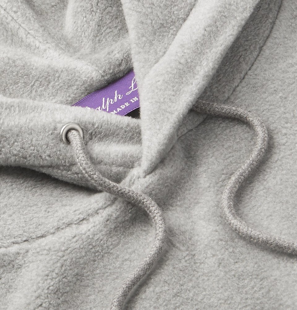 Ralph Lauren Purple Label - Fleece Hoodie - Men - Gray Ralph