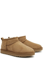 Ugg Classic Ultra Mini Suede Ankle Boots, Ankle Boots, Rubber Outsole TAN
