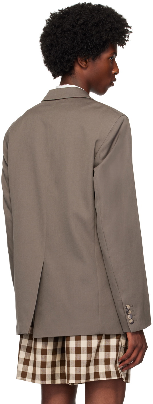 Nanushka Taupe Wool Blazer
