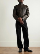 The Row - Akia Leather Jacket - Brown