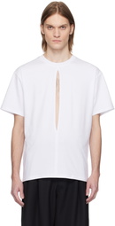 LGN Louis Gabriel Nouchi White Slit T-shirt